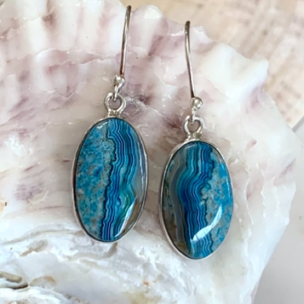 Coastal Wave Laguna Lace Sterling Silver Earrings